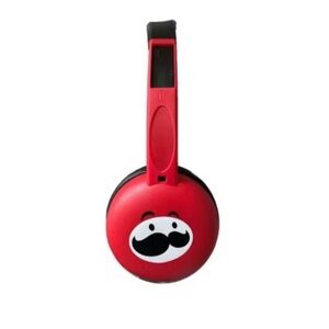 Pringles wireless headphones kids black red limited edition rechargeable New OS